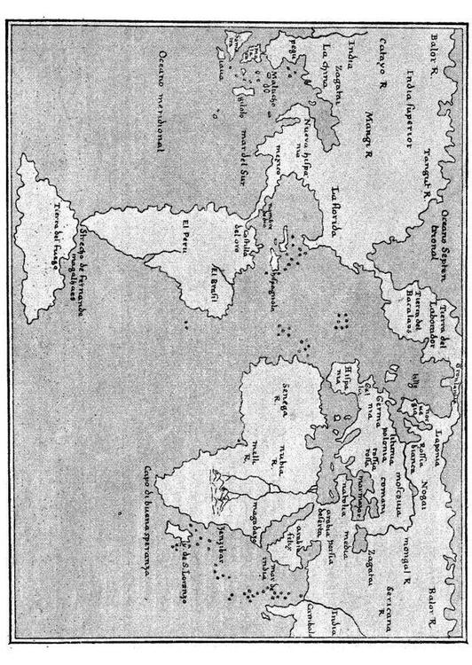 mappa del mondo 1548