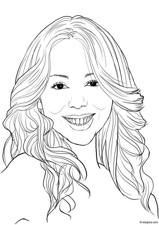 Disegno da colorare Mariah Carey