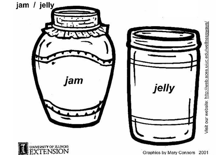 Disegno da colorare marmellata