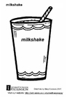 Disegni da colorare milkshake