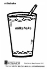 Disegno da colorare milkshake