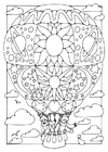 disegno-da-colorare mongolfiera