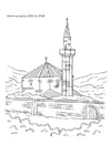 Disegno da colorare moschea