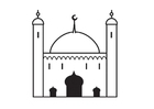 Disegno da colorare moschea