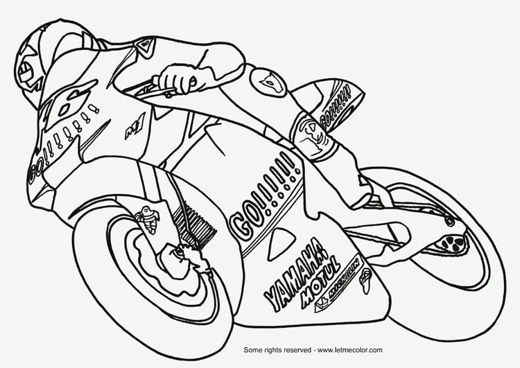Disegno da colorare Moto GP
