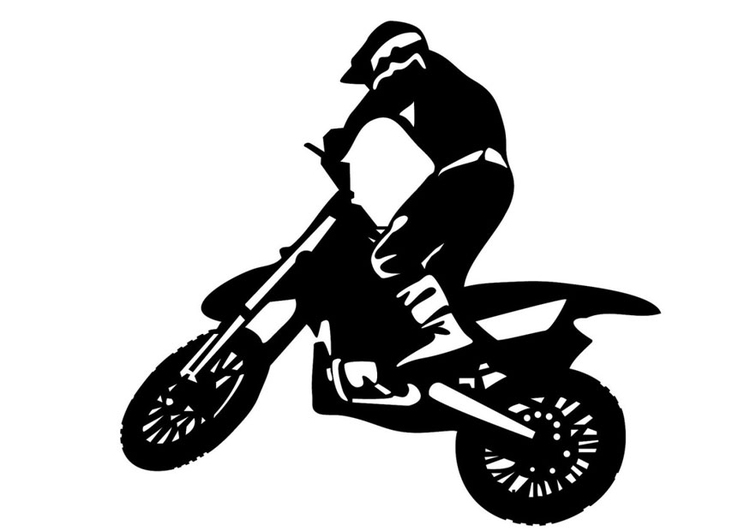 Disegno da colorare motocross