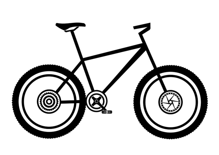 Disegno da colorare mountainbike