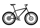 Disegno da colorare mountainbike