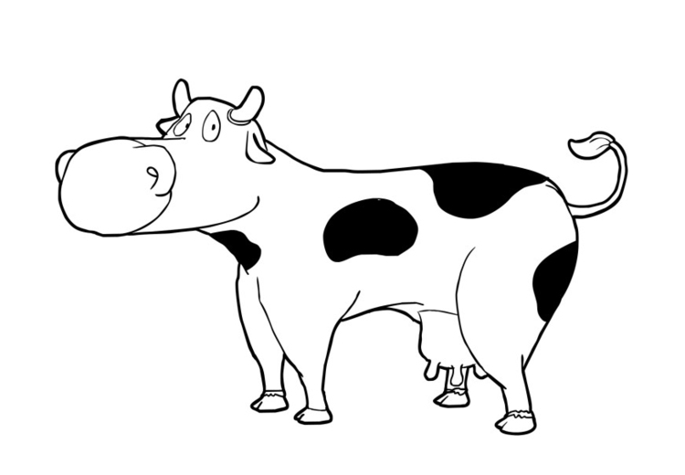 Disegno da colorare mucca