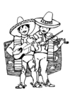 Disegni da colorare musicisti messicani