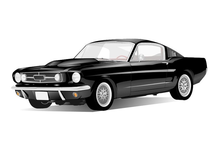 Disegno da colorare Mustang