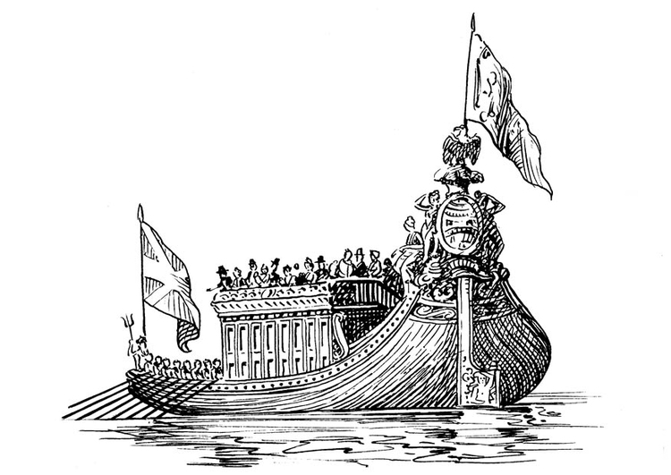 Disegno da colorare nave