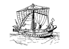 disegno-da-colorare nave romana