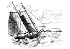 Disegno da colorare nave