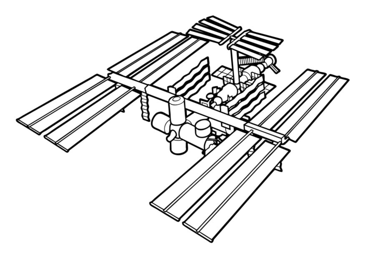Disegno da colorare navicella spaziale
