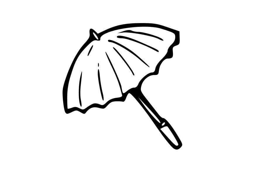 Disegno da colorare ombrello