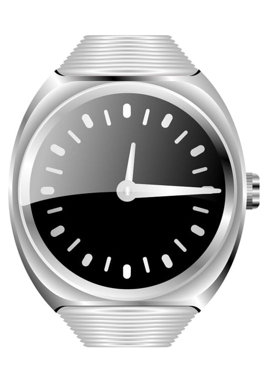 Disegno da colorare orologio da polso