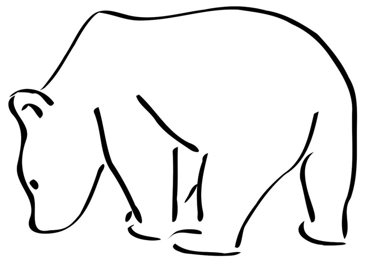 Disegno da colorare orso