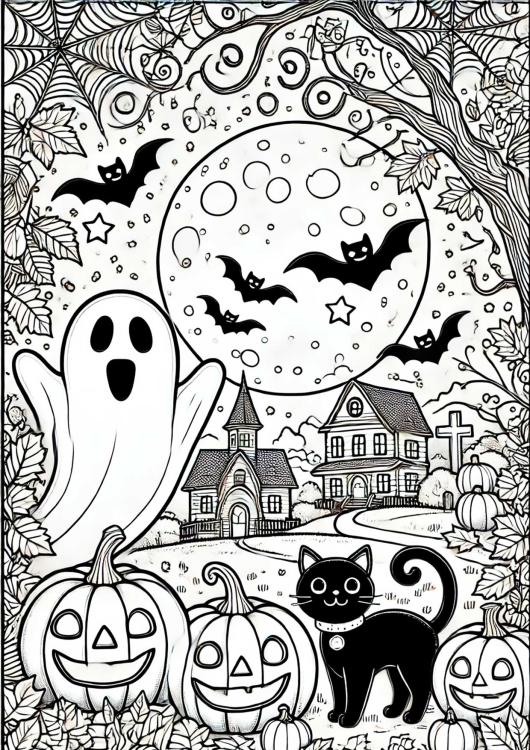 Paesaggio di Halloween