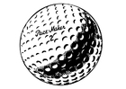 Disegni da colorare pallina da golf
