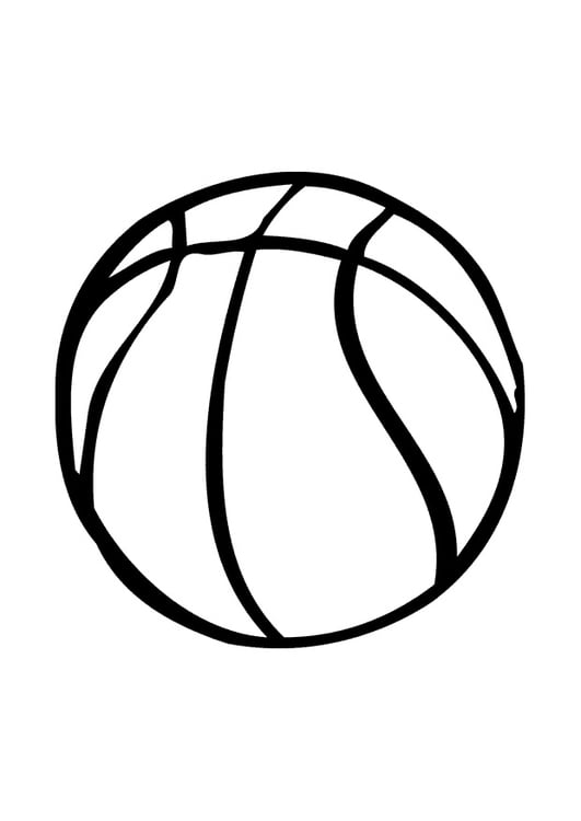 Disegno da colorare pallone da basket