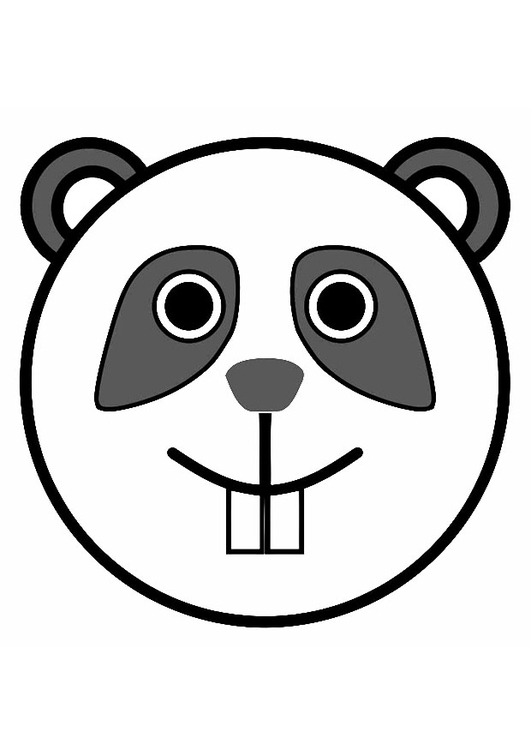 Disegno da colorare panda