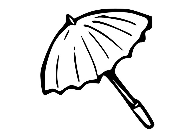 Disegno da colorare parasole