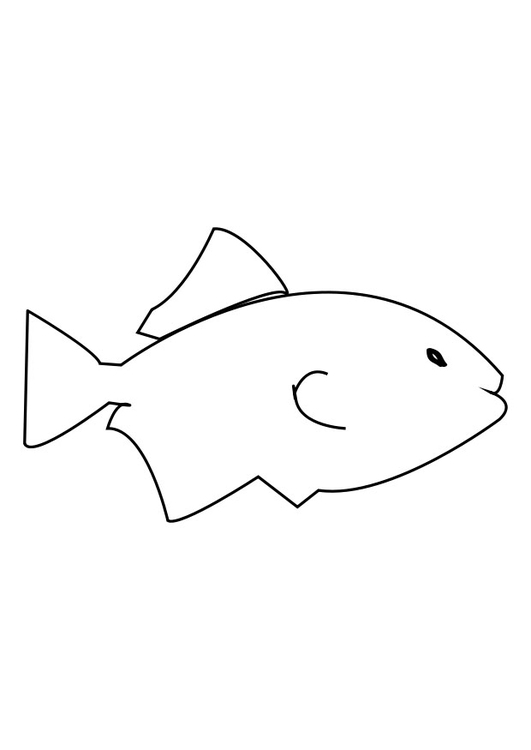 Disegno da colorare pesce