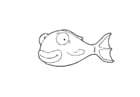Disegno da colorare pesce