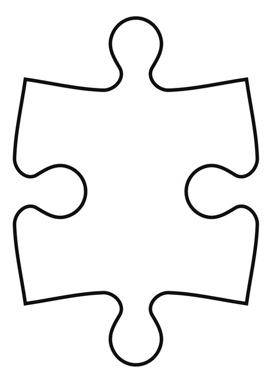 Disegno da colorare pezzo del puzzle