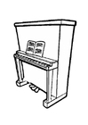 disegno-da-colorare pianoforte 2