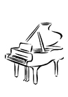 Disegni da colorare pianoforte