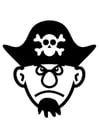 Disegno da colorare pirata