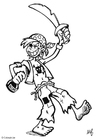 disegno-da-colorare Pirata