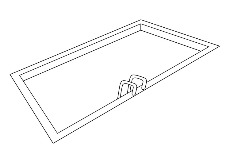 Disegno da colorare piscina