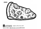 Disegni da colorare pizza