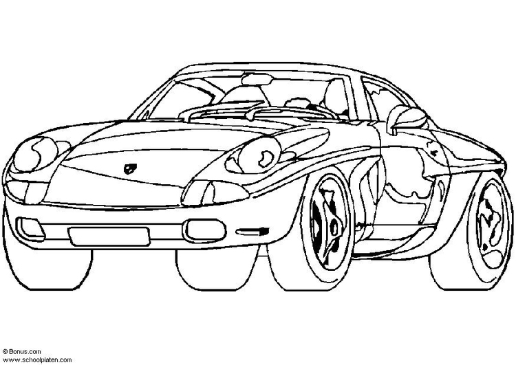 Disegno da colorare Porsche prototipo