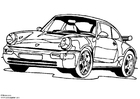 disegno-da-colorare Porsche 911 Turbo