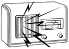 Disegni da colorare radio accesa