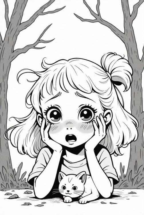 ragazza spaventata