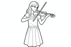 ragazza suona il violino
