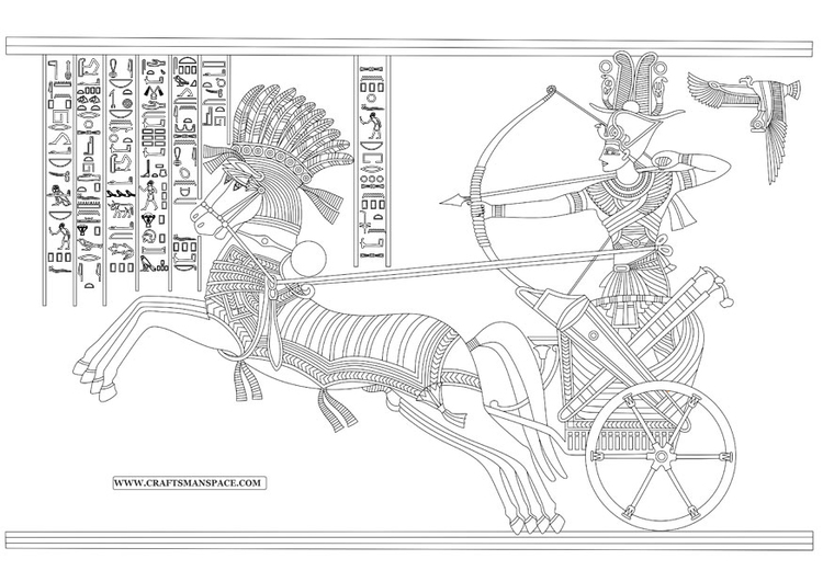 Disegno da colorare Ramses II - Battaglia di Kadesh