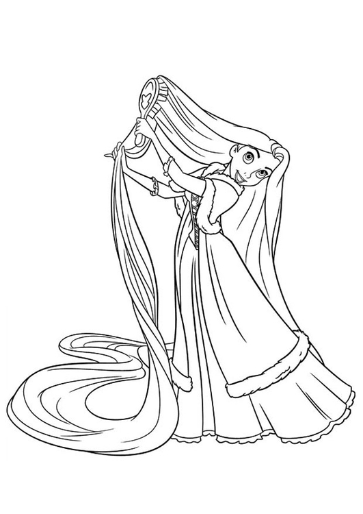 Disegno da colorare Rapunzel