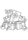 Disegni da colorare regali di Natale