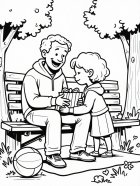 Disegno da colorare regalo per la festa del papÃ 