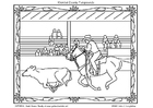 disegno-da-colorare Rodeo Americano