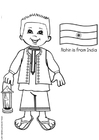 Disegni da colorare Rohin dall'India