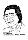 Disegno da colorare Rosa Parks