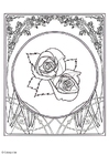 disegno-da-colorare rose
