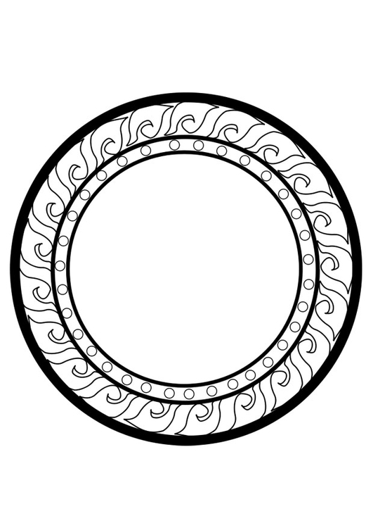 Disegno da colorare ruota dharma